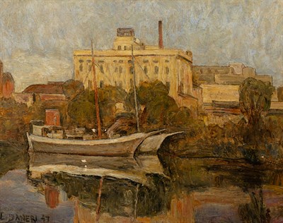 Lot 21 - Eugenio Daneri Argentine, 1881-1970 Barcas en...