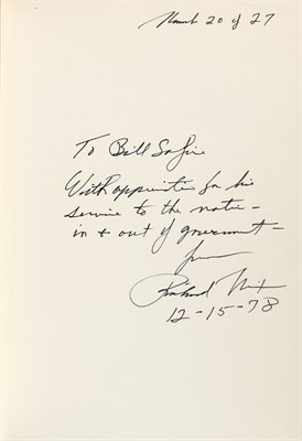 Lot 1038 - NIXON, RICHARD The Memoirs of Richard Nixon....