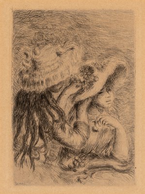 Lot 110 - Pierre Auguste Renoir (1841-1919) LE CHAPEAU...