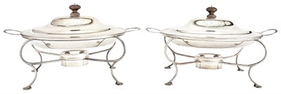 Lot 1144 - Pair of American Sterling Silver Covered...