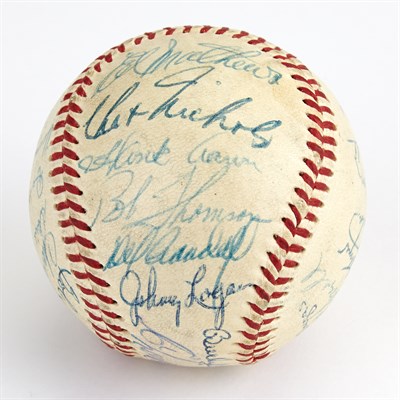 Lot 1008 - [BASEBALL-SIGNED] 1954-55 Milwaukee Braves...
