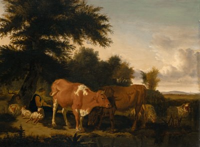 Lot 32 - Attributed to Adriaen van de Velde A...