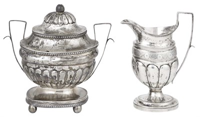 Lot 116 - Early Baltimore Silver Cream Jug and Covered...