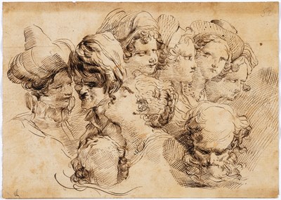Lot 138 - Attributed to Gaetano Gandolfi Study of Nine...