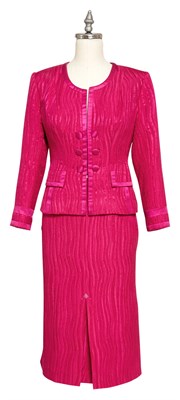 Lot 161 - MEGAN MULLALLY Pink skirt suit worn in Young...