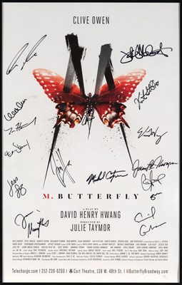 Lot 160 - M. BUTTERFLY Signed Poster including Clive...