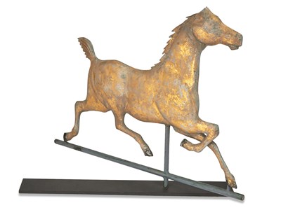 Lot 1287 - Gilt Zinc Hackney Horse Weathervane Late...