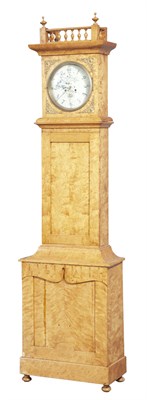 Lot 129 - Swedish Brass-Mounted Birch Longcase Clock The...