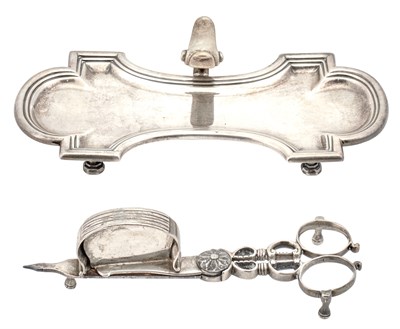 Lot 122 - George II Sterling Silver Snuffer Stand James...