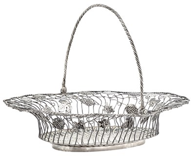Lot 298 - George III Sterling Silver Cake Basket Francis...