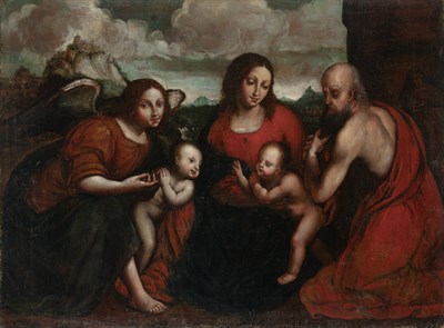 Lot 41 - Follower of Raphael Madonna and Child with an...