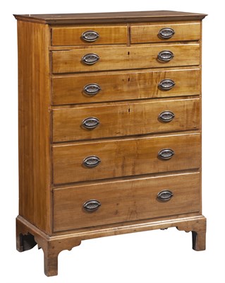 Lot 1246 - Federal Maple Tall Chest of Drawers...