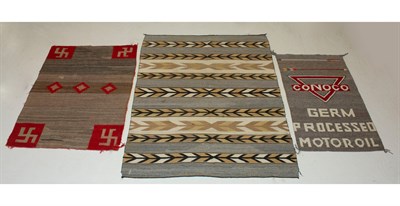 Lot 1299 - Three Native American Rugs Southwest United...
