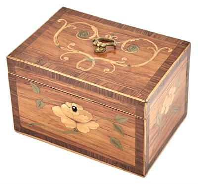 Lot 206 - George III Tulipwood and Kingwood Marquetry...