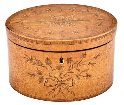 Lot 205 - George III Satinwood and Kingwood Marquetry...
