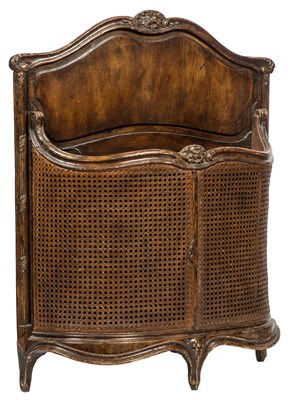 Lot 217 - Caned and Stained Wood Umbrella Stand Height...