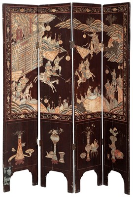 Lot 213 - Chinese Four-Panel Coromandel Screen 18th...