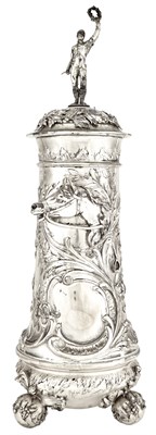 Lot 270 - Continental Silver Covered Horse Trophy Early...