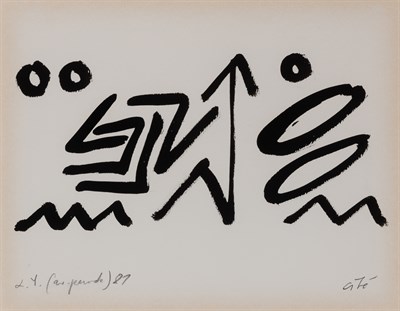 Lot 78 - A.R. Penck German, 1939-2017 Cite XV, 1981...