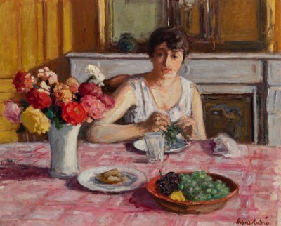 Lot 30 - Albert Andre French, 1869-1954 Le Dessert,...