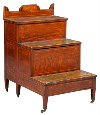Lot 179 - Set of Regency Ebony-Inlaid Mahogany and...