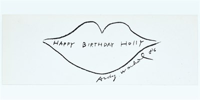 Lot 268 - Andy Warhol Andy Warhol designed invitation...