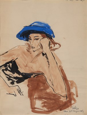 Lot 25 - Joe Eula American, 1925-2014 Portrait of Toni...