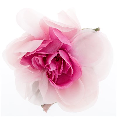 Lot 1076 - Gucci Pink Fabric Flower Brooch