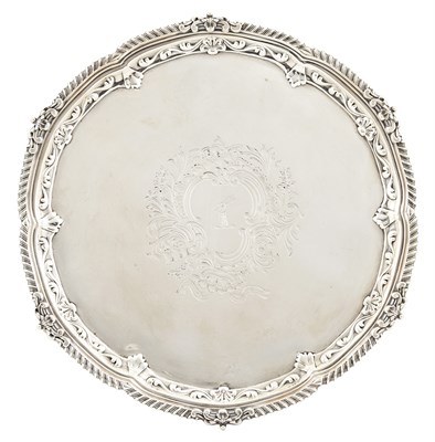 Lot 325 - Victorian Sterling Silver Salver Francis...