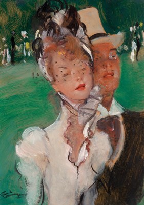 Lot 33 - Jean-Gabriel Domergue French, 1889-1962 Garden...