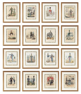 Lot 109 - Various Artists [MILITARY SCENES] Sixteen hand-...