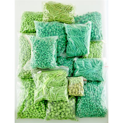 Lot 1250 - Group of Green Stone Beads and Strands