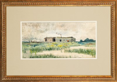 Lot 83 - Henry Ward Ranger American, 1858-1915 Old Boat...