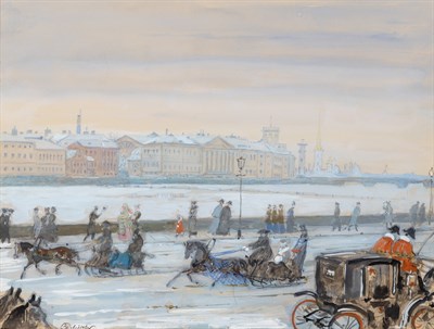 Lot 1105 - Mstislav Valerianovich Dobuzhinski Russian,...