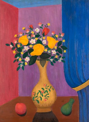 Lot 46 - Lawrence Lebduska American, 1894-1966 Floral...