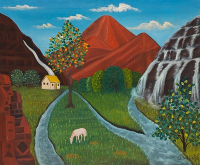 Lot 47 - Lawrence Lebduska American, 1894-1966 Red...