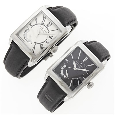 Lot 2330 - Maurice LaCroix Two Stainless Steel 'Pontos Rectangulaire Reserve de Marche' Wristwatches