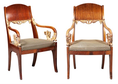 Lot 305 - Pair of Russian Neoclassical Mahogany and...