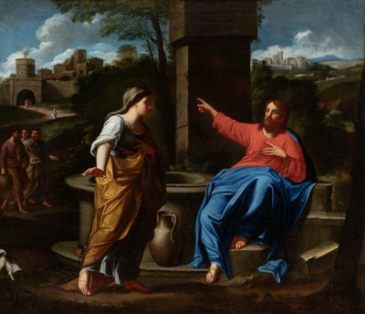 Lot 46 - Italian School 18th Century Christ and the...