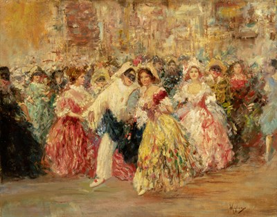 Lot 48 - Vincenzo Migliaro Italian, 1858-1938 Pierrot...