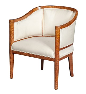 Lot 304 - Baltic Burr Ash Bergère Possibly Russian The...