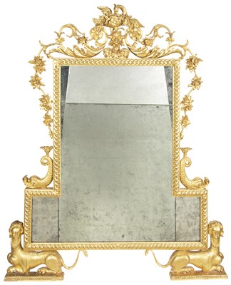 Lot 266 - Italian Neoclassical Style Giltwood Mirror...
