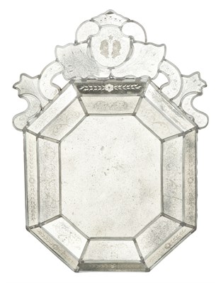 Lot 139 - Venetian Style Mirror-Framed Mirror Height 32...