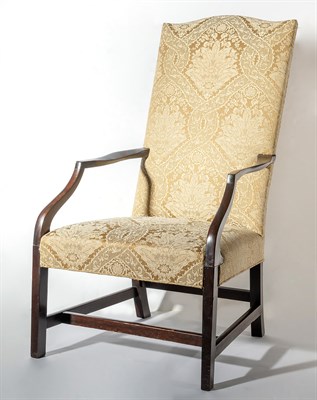 Lot 1403 - Federal Mahogany Lolling Chair Early 19th...