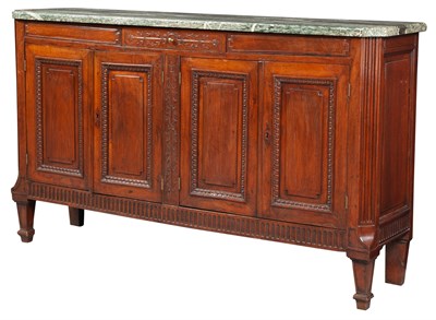 Lot 339 - Louis XVI Provincial Walnut Buffet with Marble...