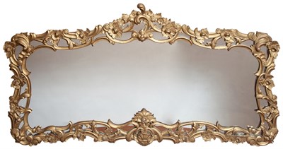 Lot 389 - Rococo Style Giltwood Mirror Height 39 3/4...