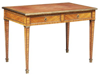 Lot 216 - Louis XVI Gilt-Metal Mounted Inlaid Tulipwood...