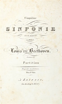 Lot 131 - BEETHOVEN, LUDWIG VON Cinquieme Sinfonie en ut...