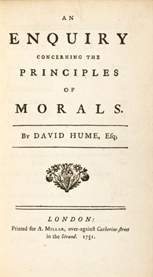 Lot 139 - HUME, DAVID An Enquiry concerning the...
