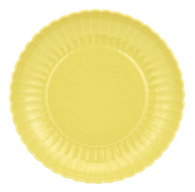 Lot 1169 - A Chinese Lemon Yellow Porcelain Dish...